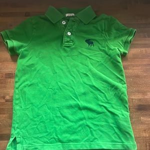 Abercrombie kids polo shirt muscle size M color green
